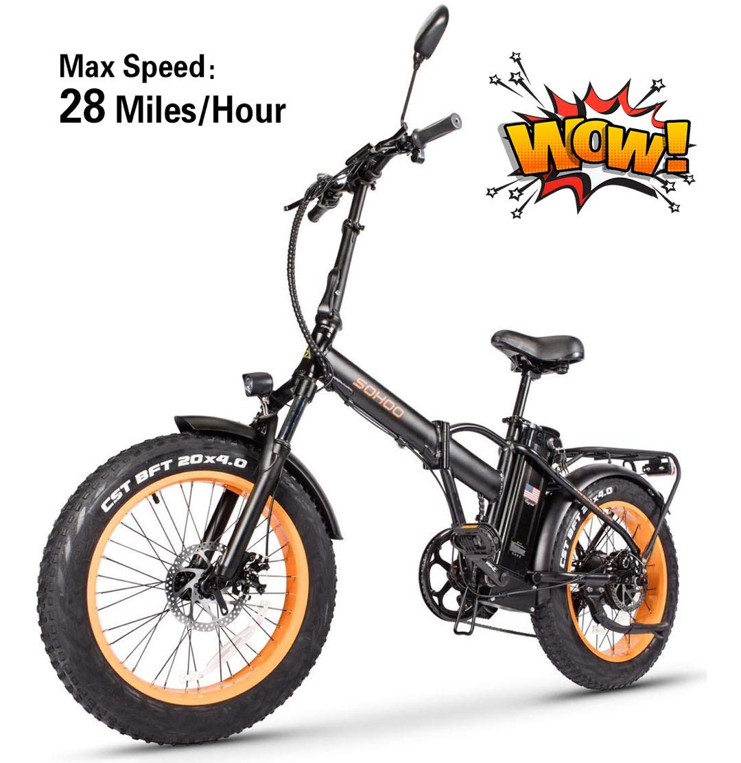 Adult Step-Over & Step-Thru Folding Fat Tire E-Bike Mountain