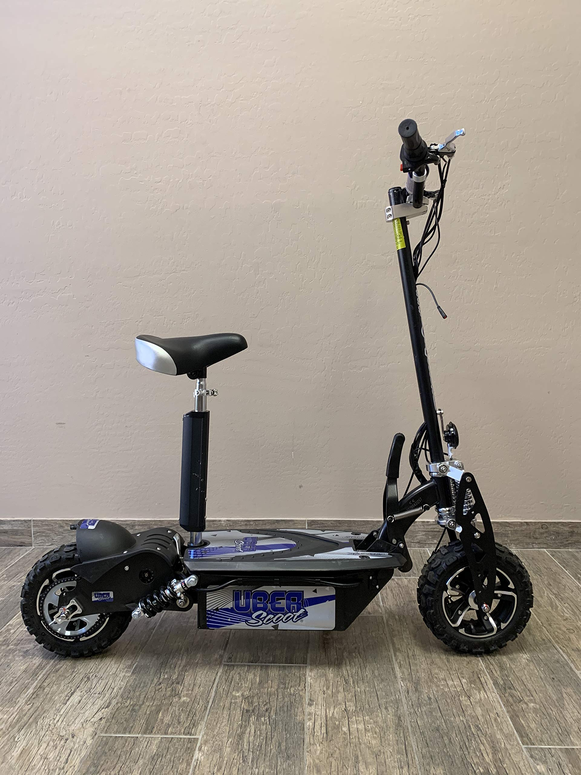 UberScoot 1600w 48v Electric Scooter, Black