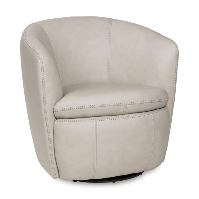 Kierreys Leather Swivel Chair