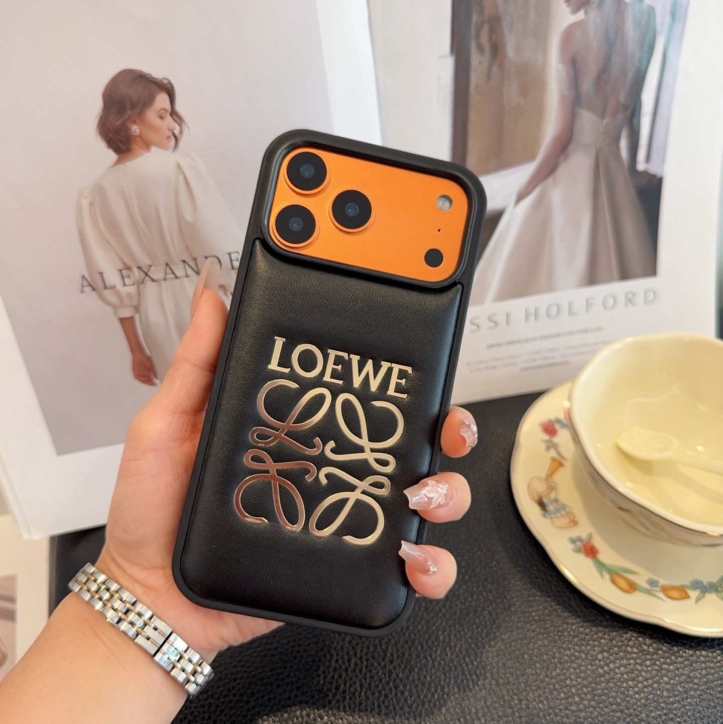 Loewe Hot Stamping Full-Cover Phone Case