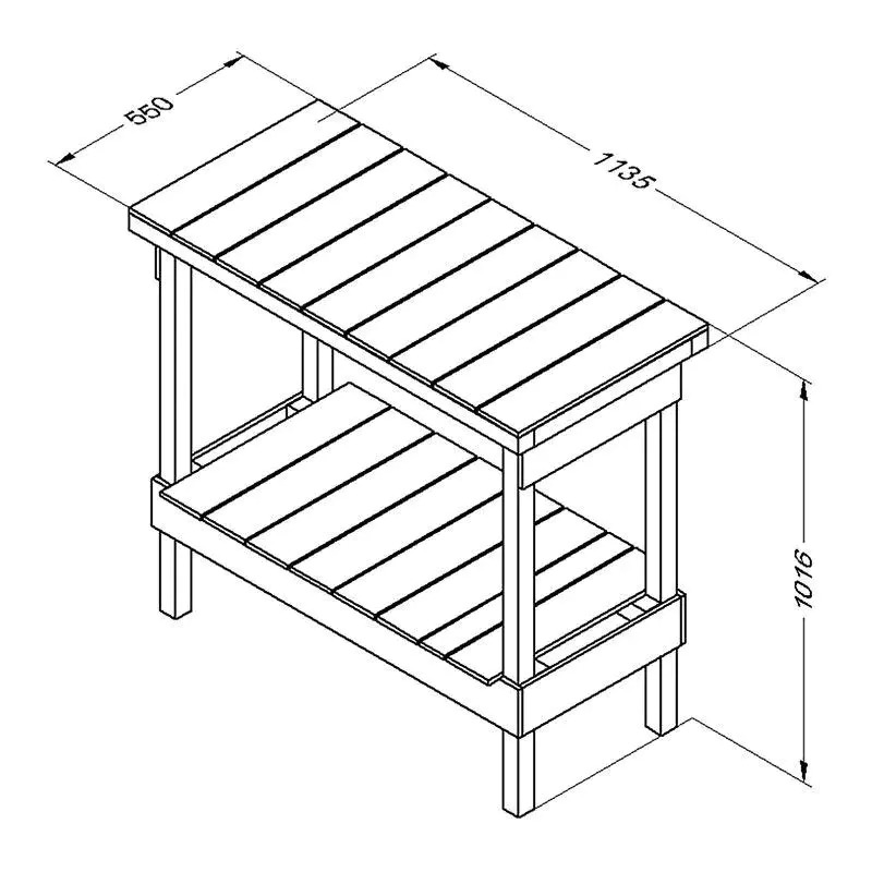 8' x 6' Forest Shiplap Potting Shed (1.8m x 2.4m)