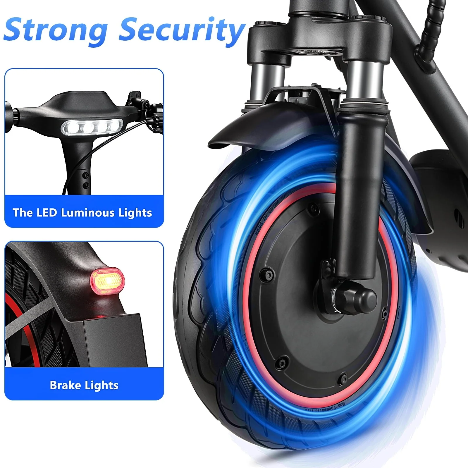 SEGMART 20in Folding Fat Tire Electric Bike, 500W, 36V 13Ah