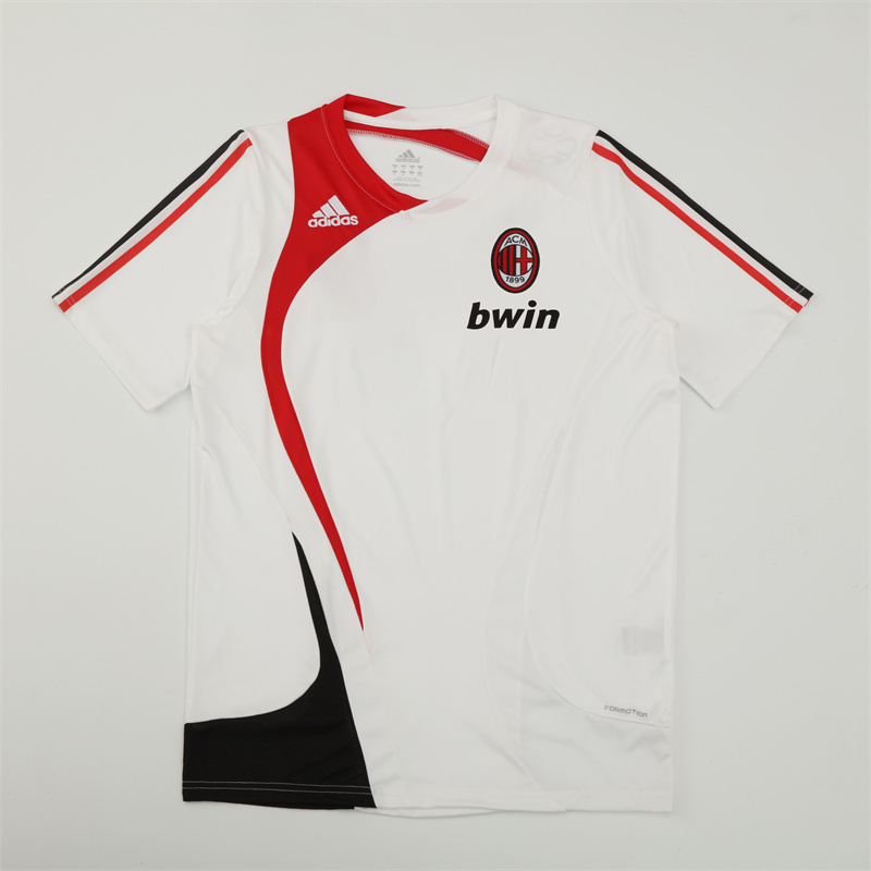2007/08 AC Milan Retro Short Sleeves Training Jersey - White