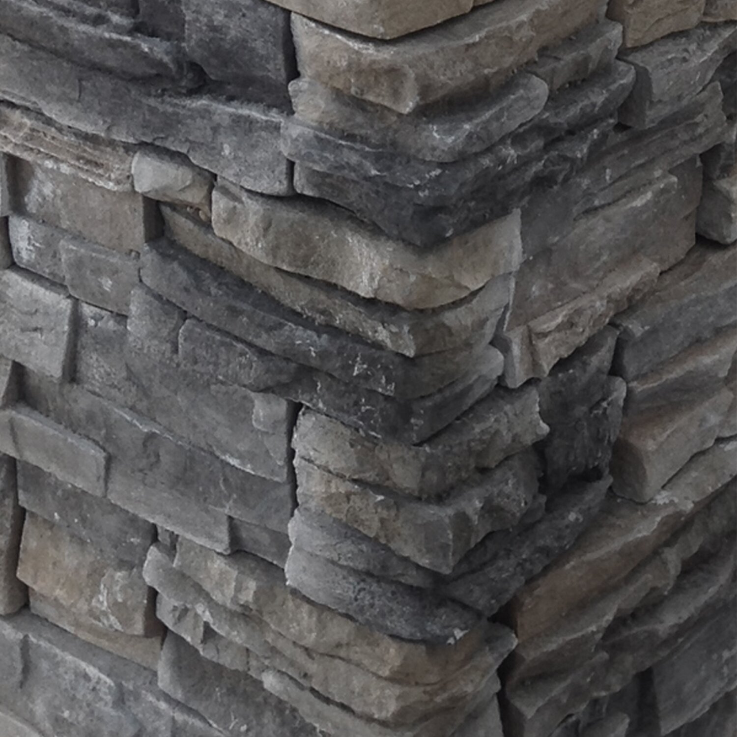 82'' H Stone Veneer Fireplace