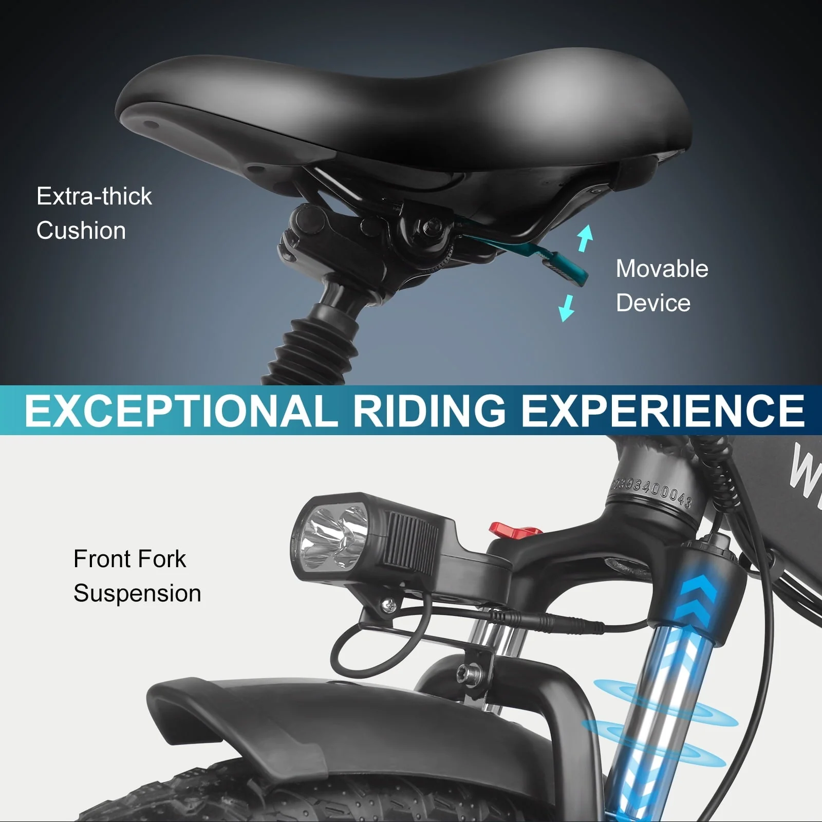 Wildeway 20in Folding Fat Tire Electric Bike, 750W, 32Ah, Black