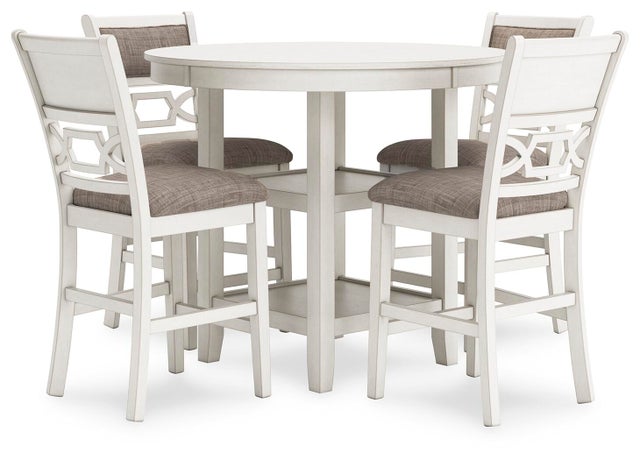 Langwest / Wrenning / Erinberg Counter Height Dining Table and 4 Bar Stools
