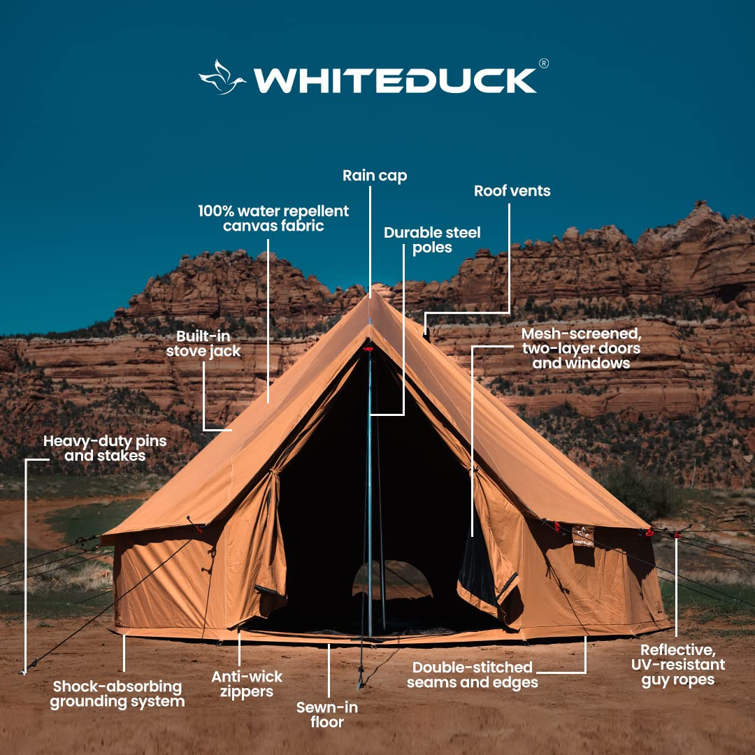 Regatta Canvas Bell Tent - withStove Jack