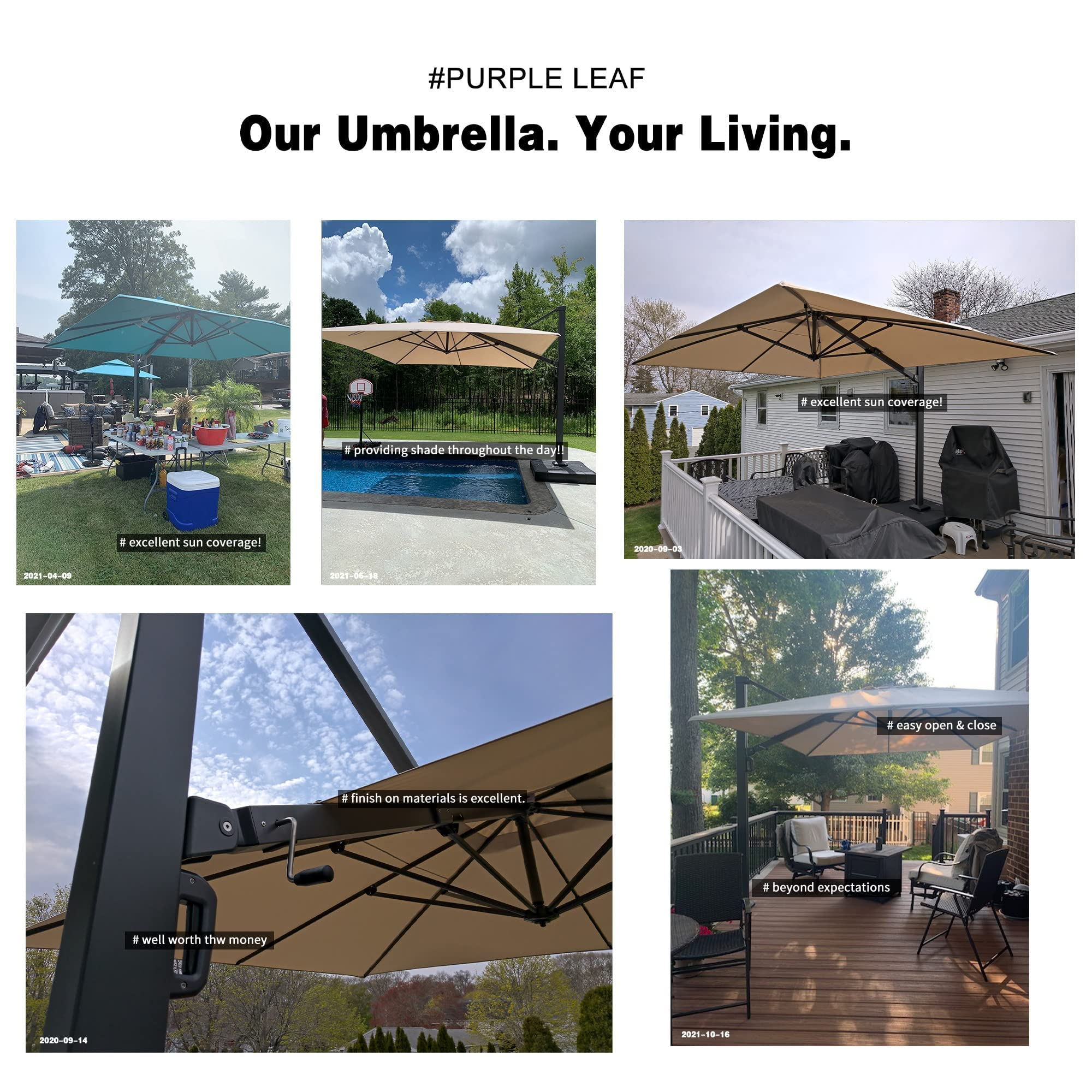 Patio Umbrella Large Aluminum Umbrella Offset Umbrella