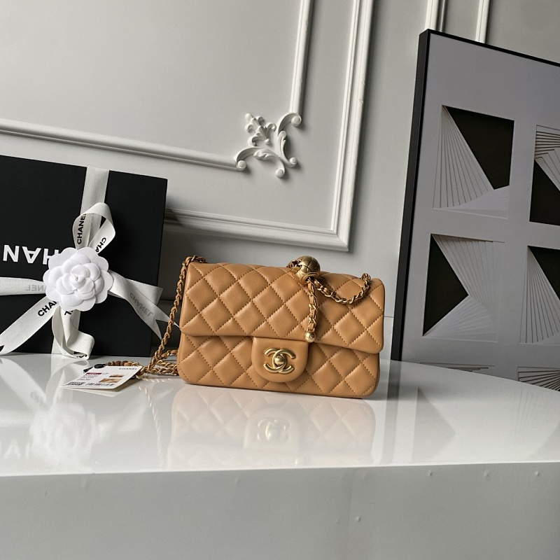 Chanel AS1787 Tan Mini CF Bag