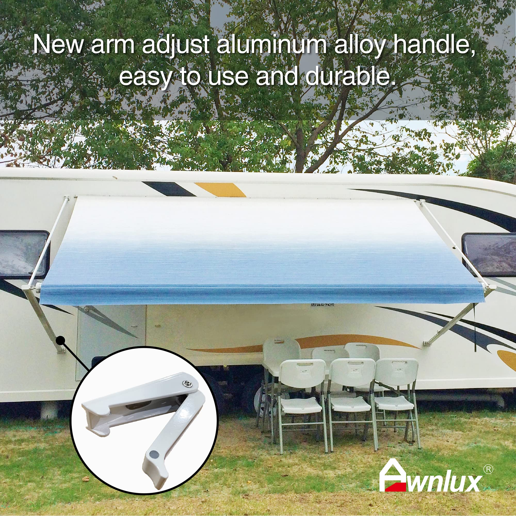 Manual Modular Retractable RV Awning Full Set Assemblies