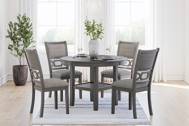 Wrenning / Langwest / Erinberg Dining Table and 4 Chairs
