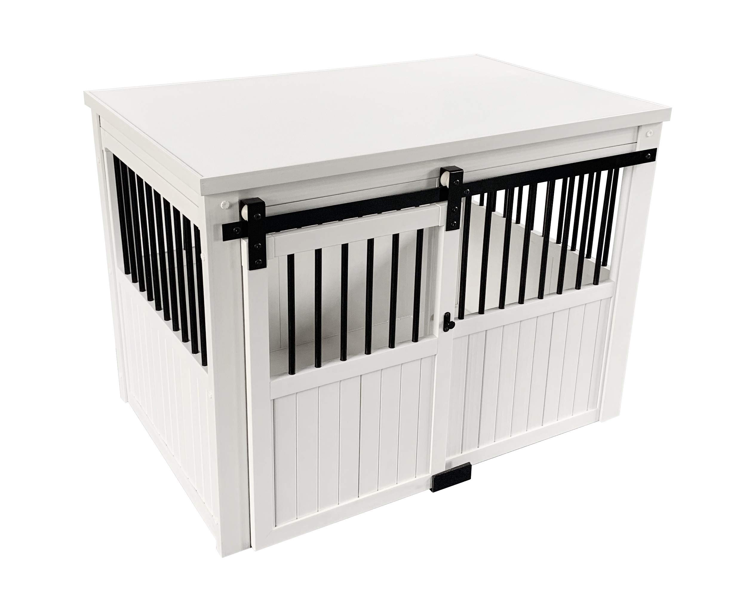 Homestead Sliding Barn Door Furniture Style Dog Crate