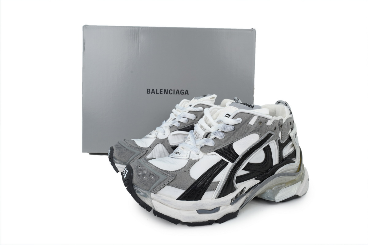 Balenciaga Runner White Grey LED 853223 WRNLD 9012