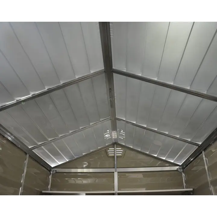 6 ft. Width X 10 feet. D plastic storage shed