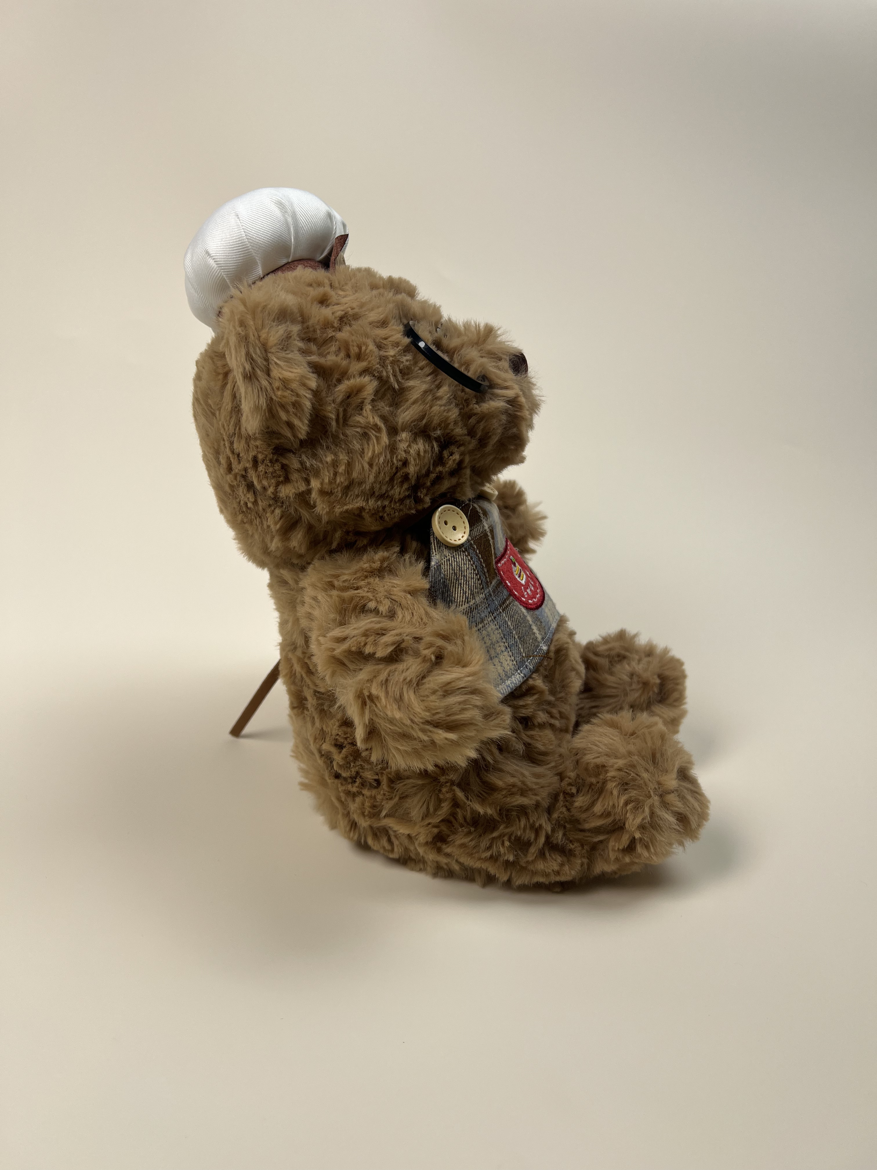 Plush Toy of a Little Bear Cake Chef