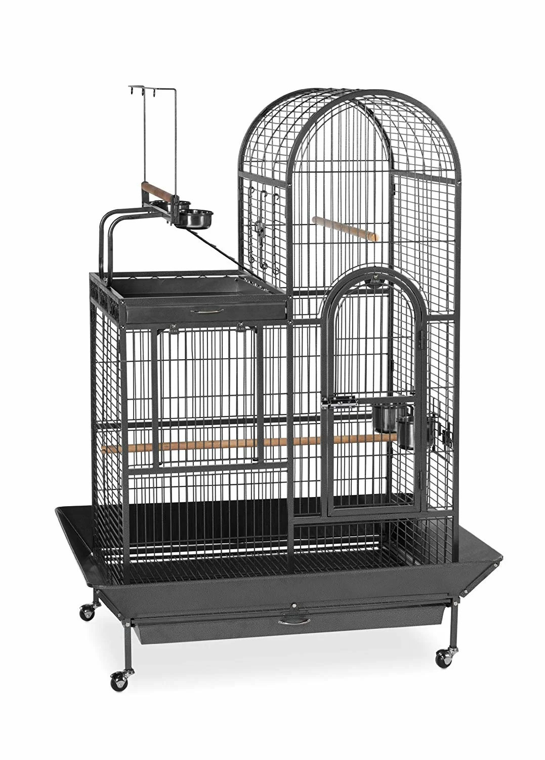 Nickelson 66'' Steel Play Top Floor Bird Cage with Wheels