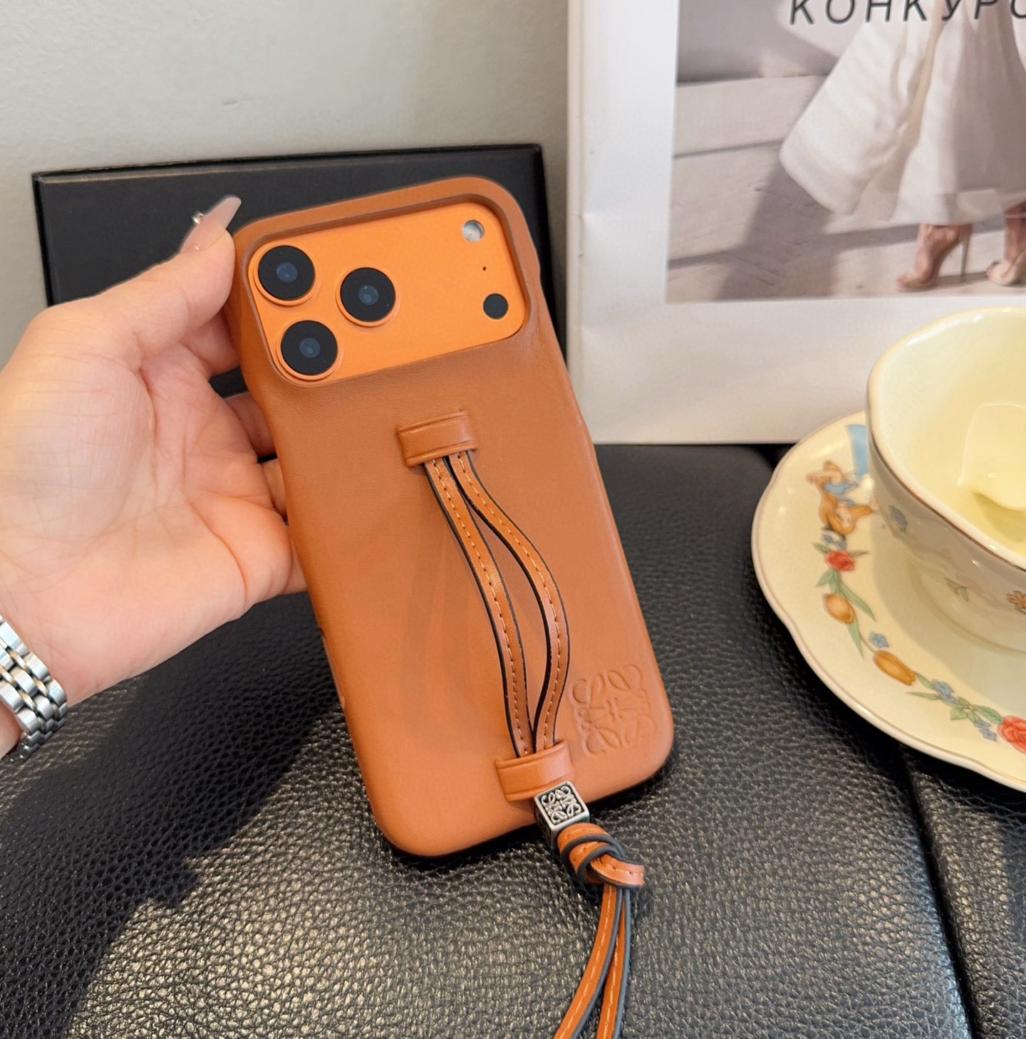 LOEWE Wrist Strap Phone Case