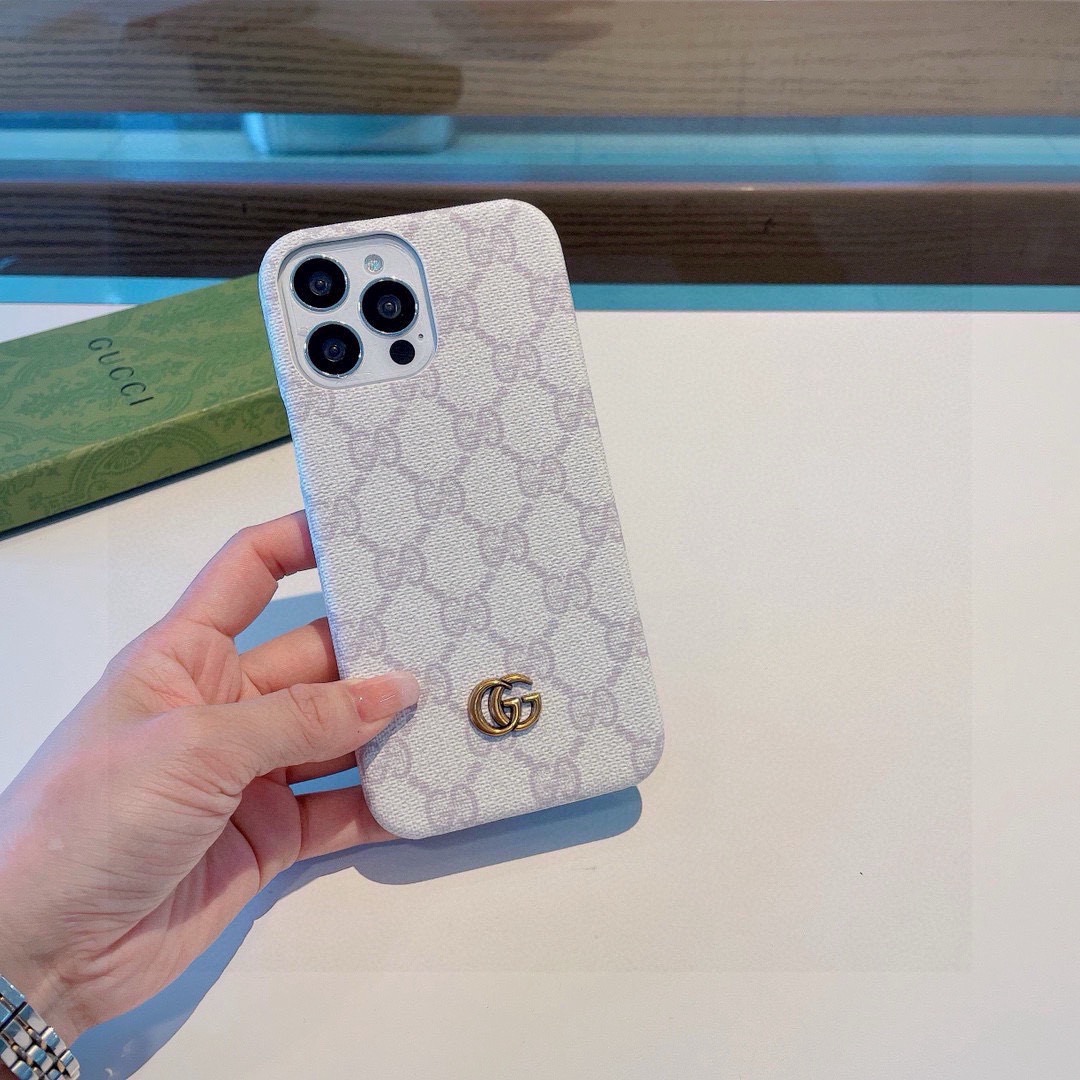 Gucci Classic Monogram Phone Case | Metal Logo & Polished Edge, In Sync with Official Launch
