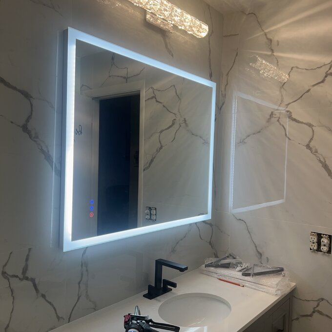 Bronson Rectangle LED Wall Mirror
