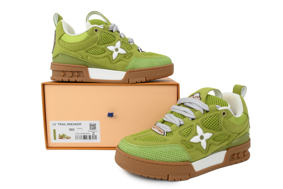 Louis Vuitton LV Skate Sneaker Green White