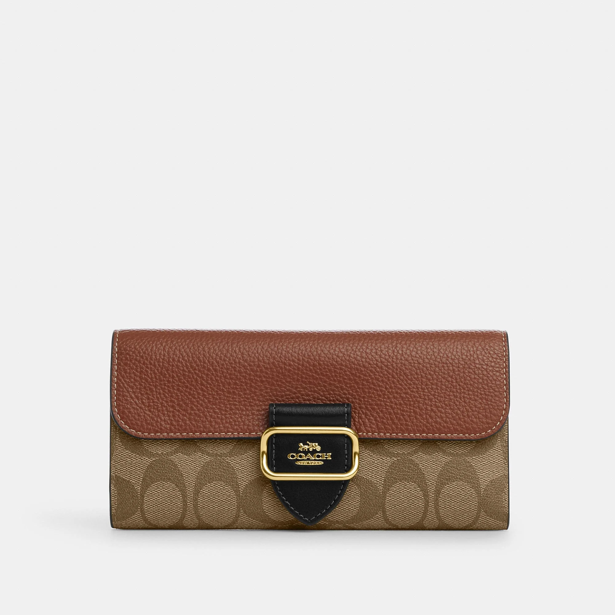 Outlet Morgan Slim Wallet In Colorblock Signature Canvas