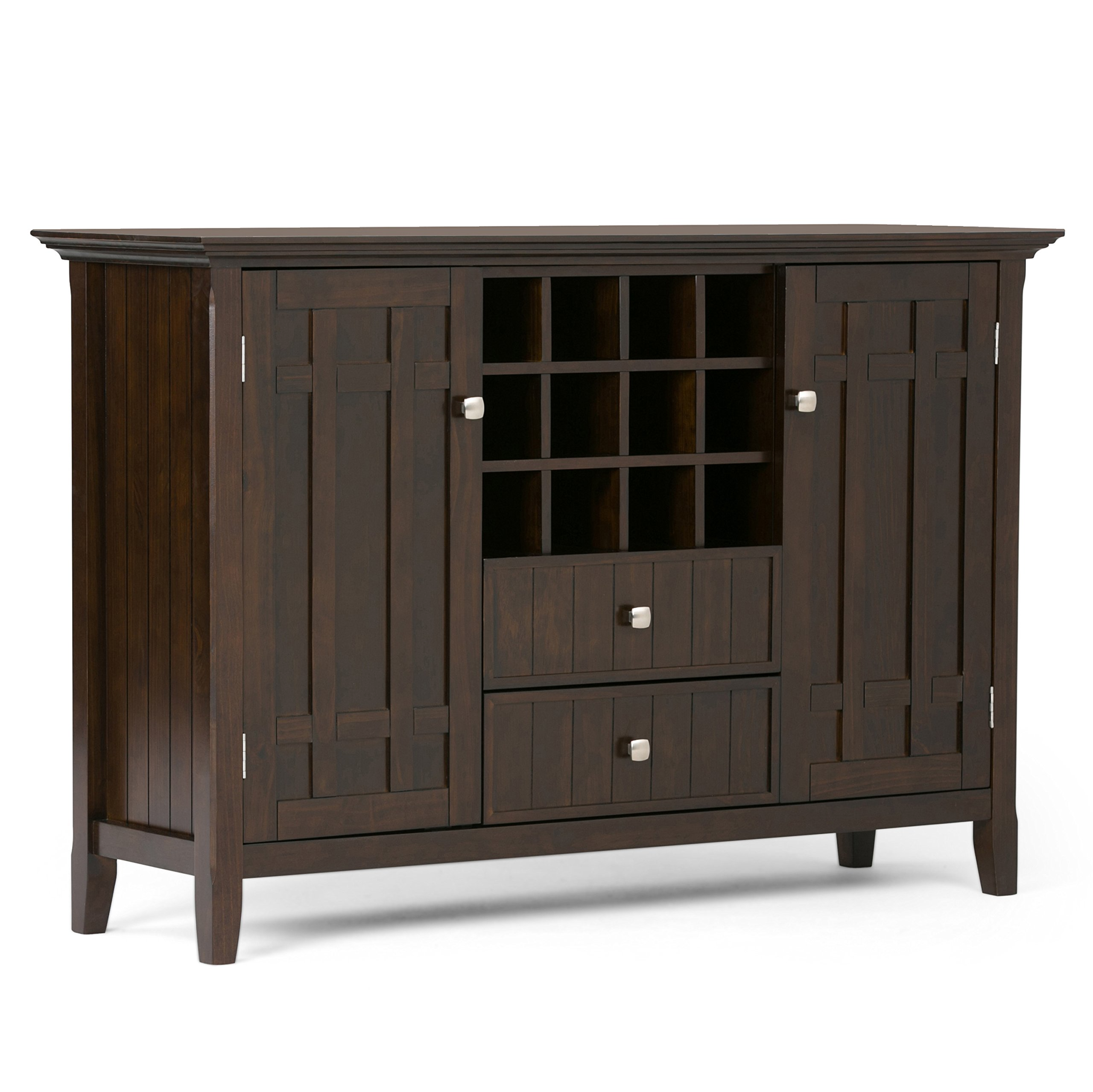 Solid Pine Wood 54 inch Rustic Sideboard Buffet Credenza in