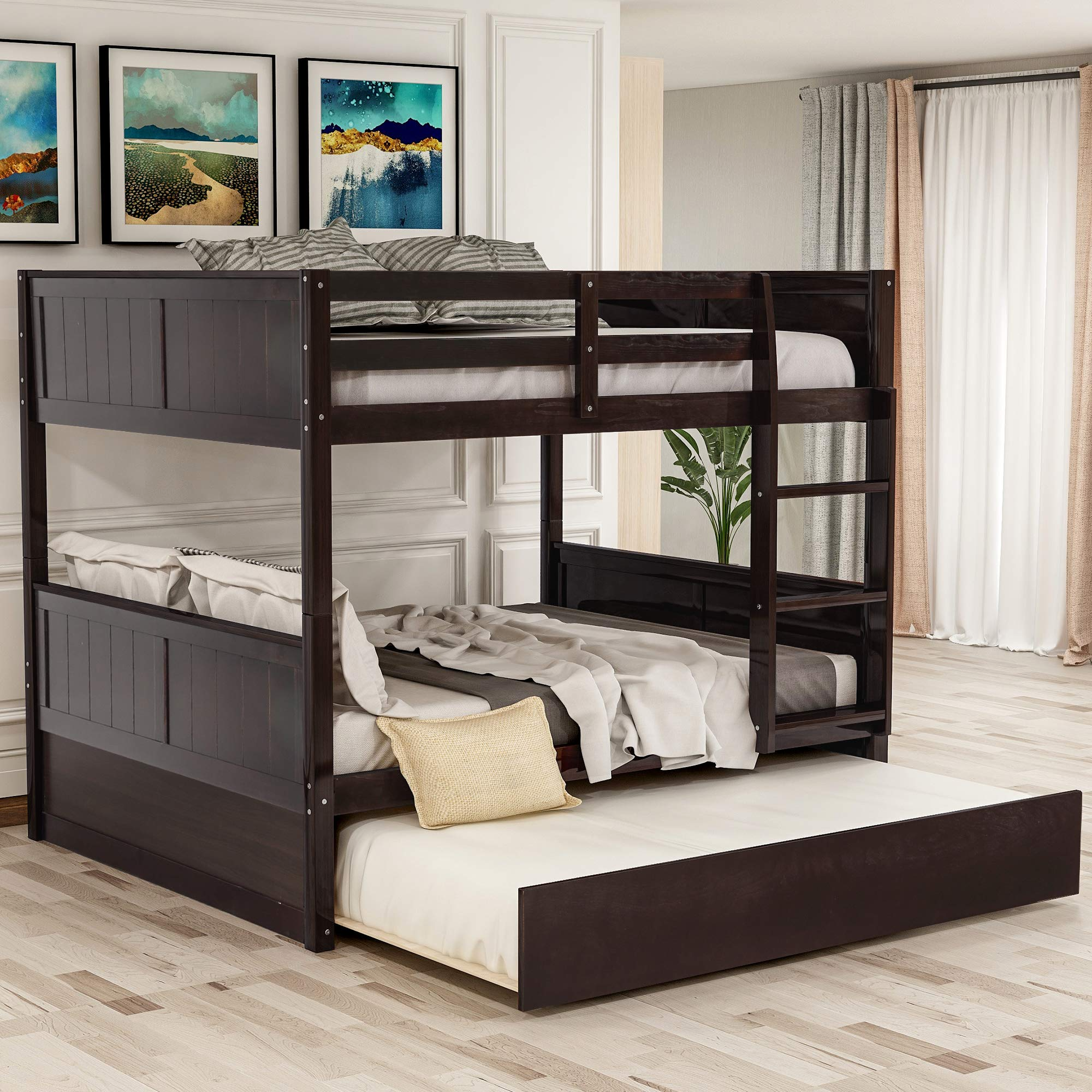 Full Over Full Bunk Bed for Kids Teens