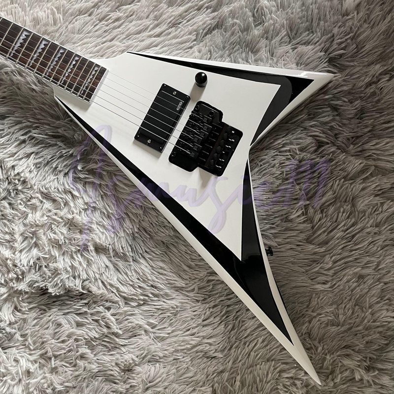 Edwards Alexi Laiho White Electric Guitar 6 String Floyd Rose Bridge