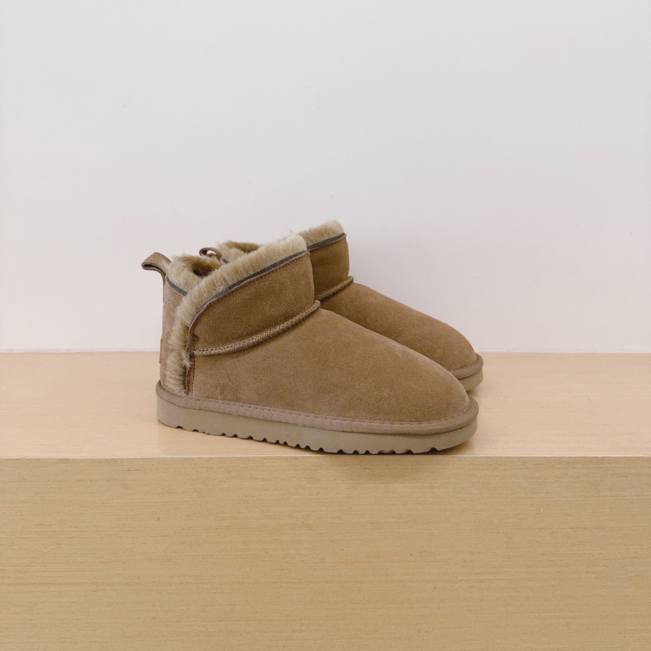 Fur Trim Ankle Boots