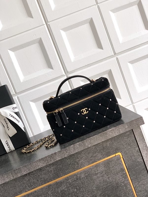 Chanel Velvet Diamond Vanity Bag