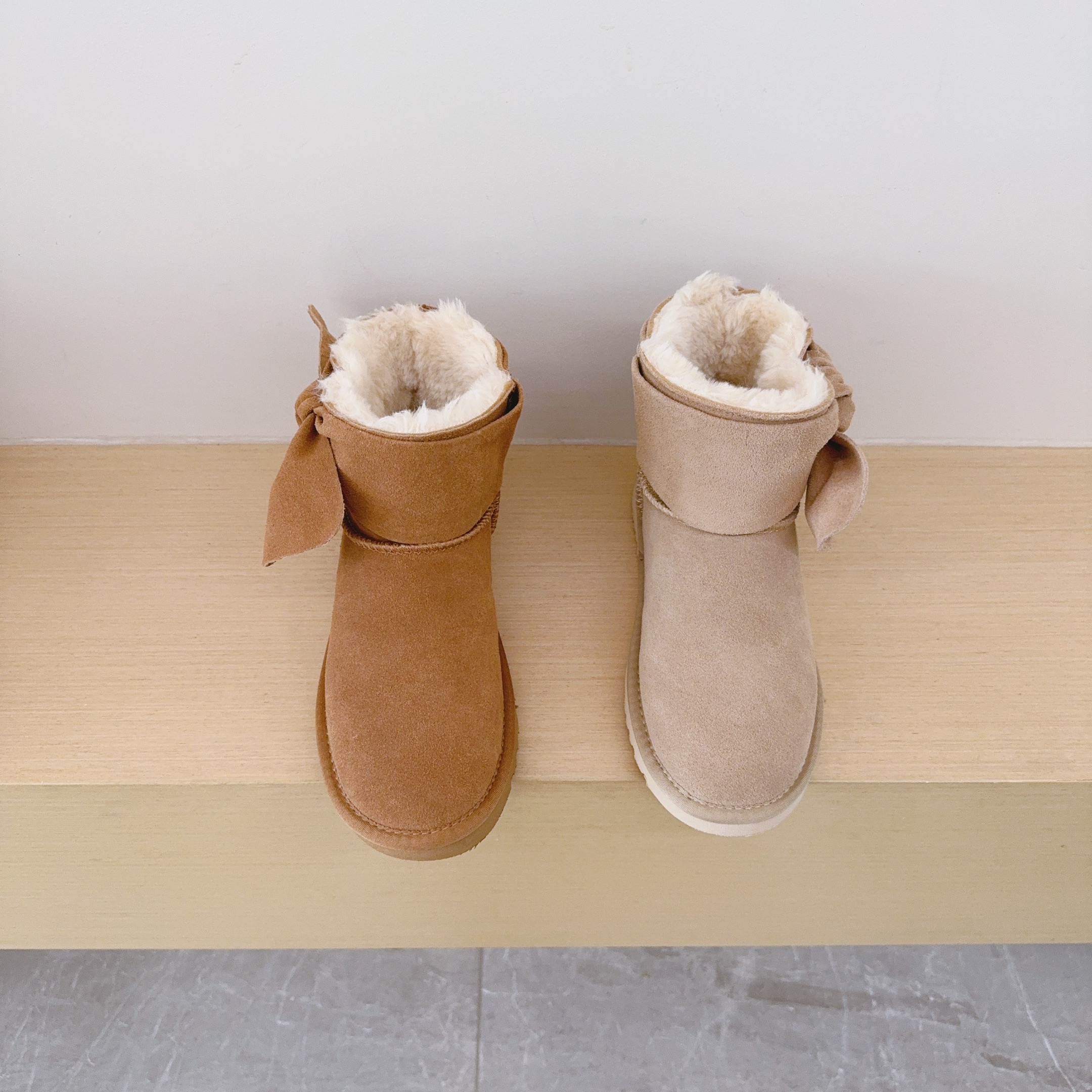 UGG Kids Large Bow Ankle Boots
