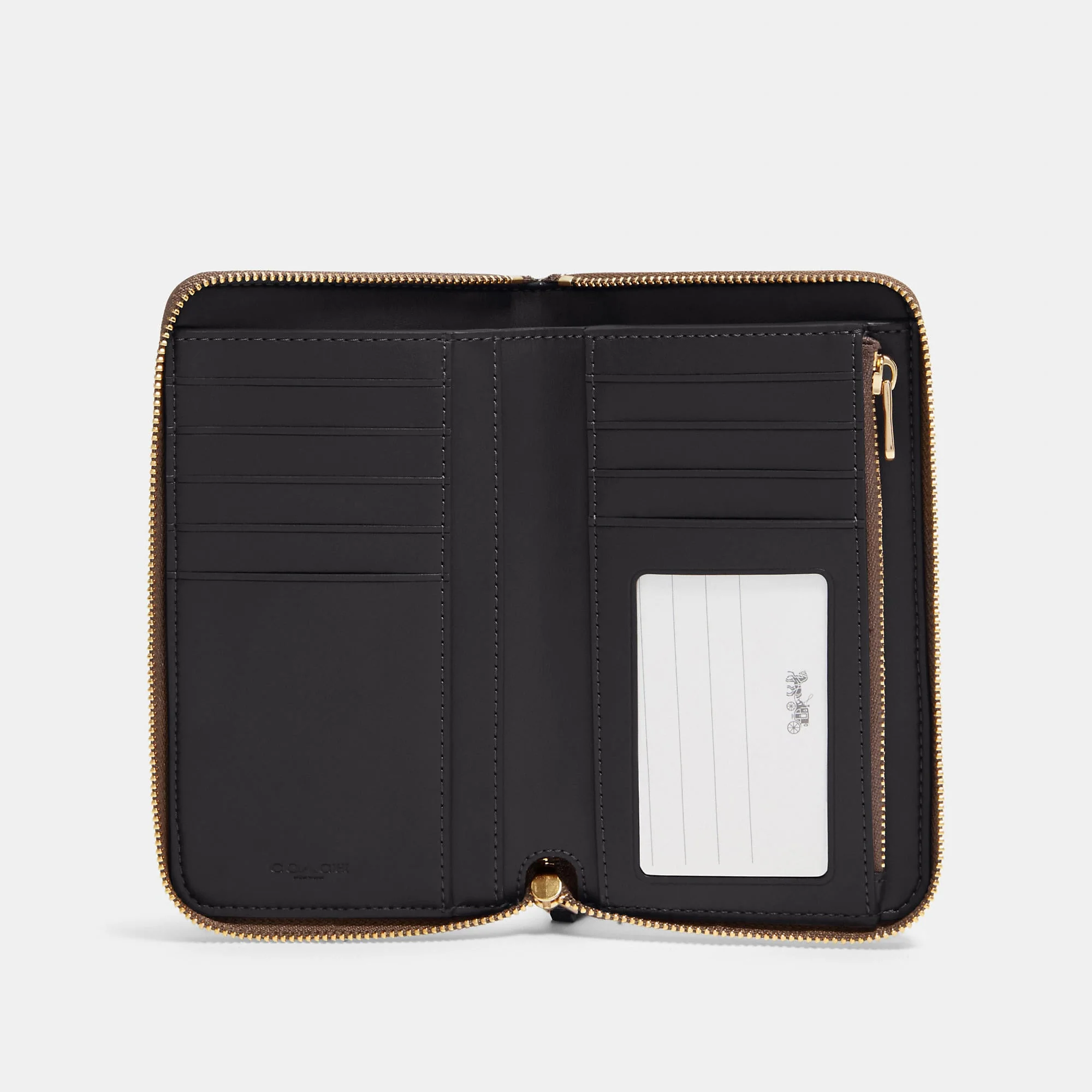 Outlet Medium Id Zip Wallet In Signature Canvas