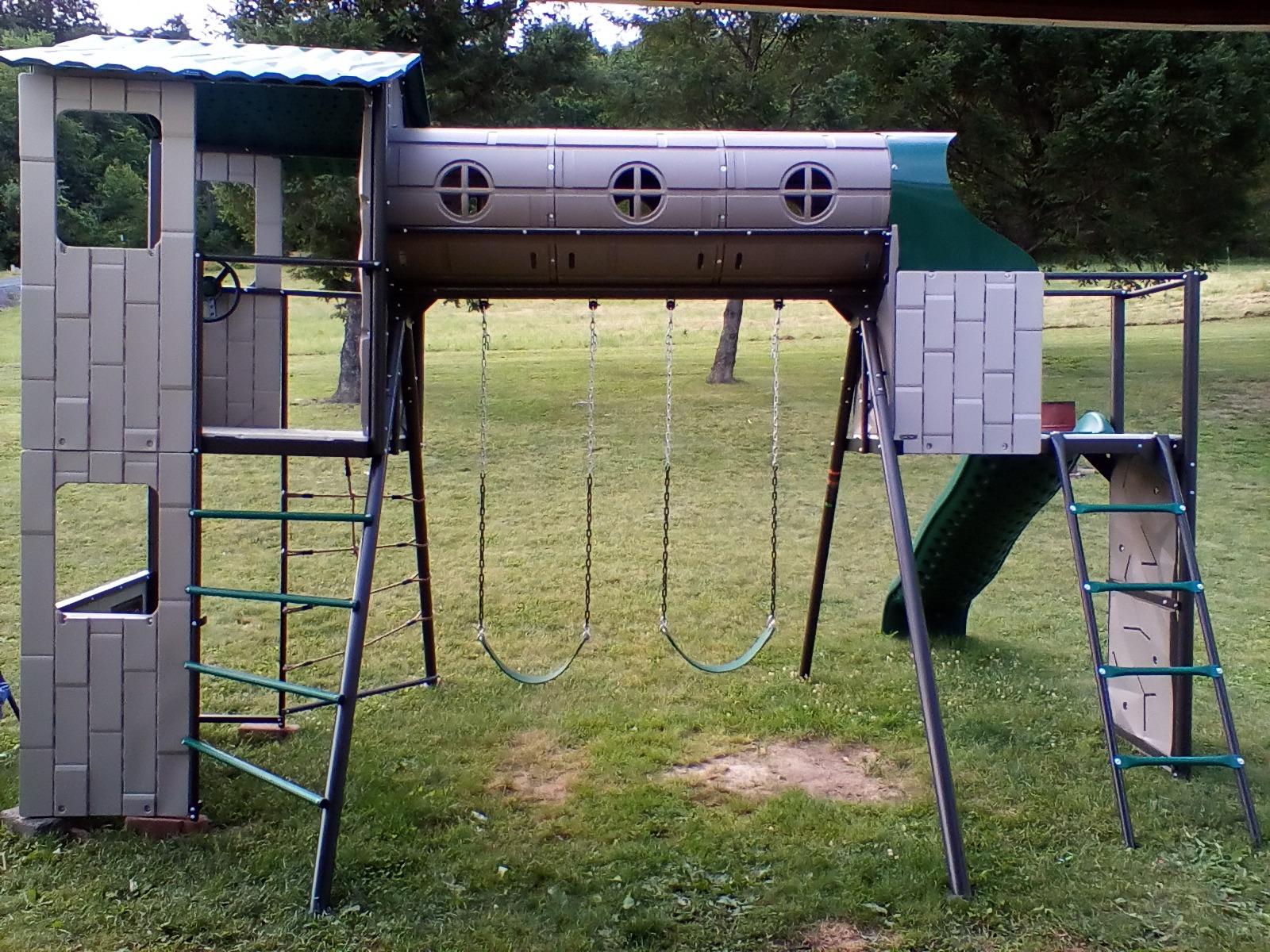 Lifetime Adventure Tunnel Swing Set