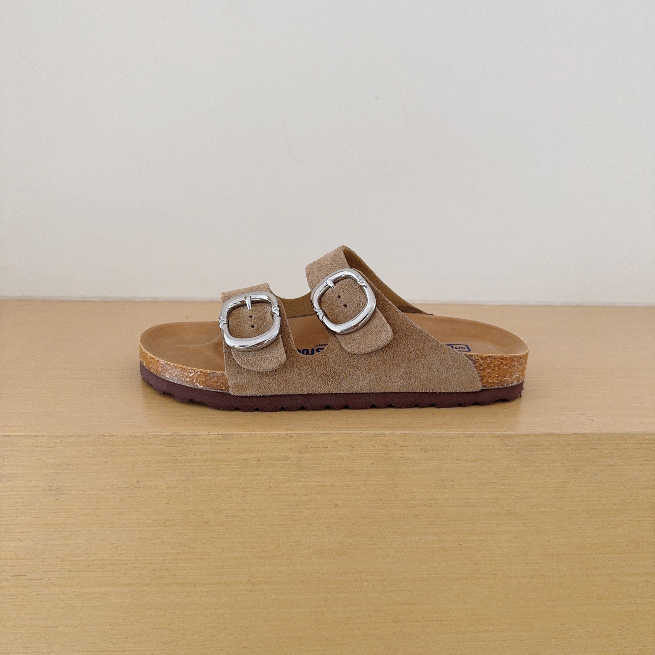 Birken-Style Two-Strap Sandals Cross Motif Collaboration Series