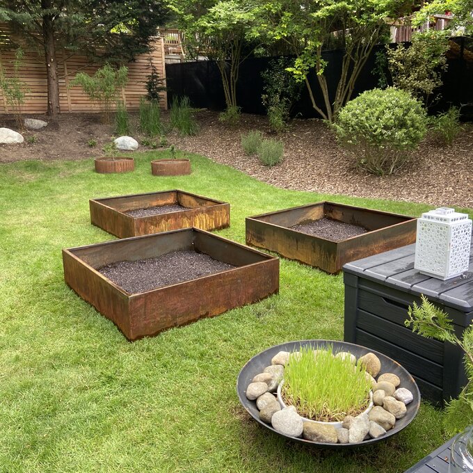 Metallic Series Corten Steel Raised Garden Bed