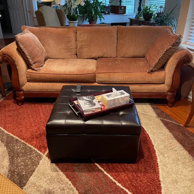 Francisville Vegan Leather Ottoman