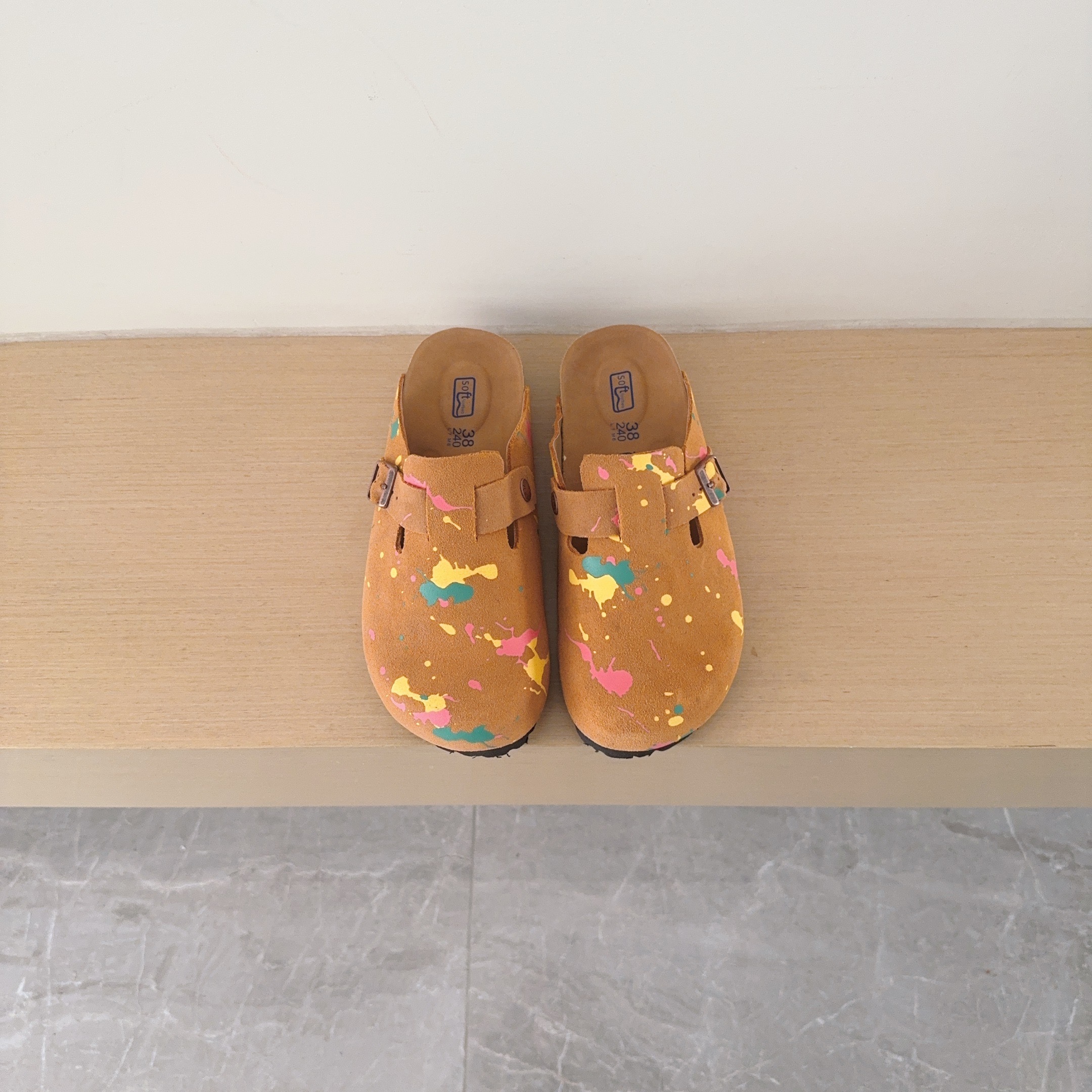 Splatter Graffiti Birken-Style Clogs
