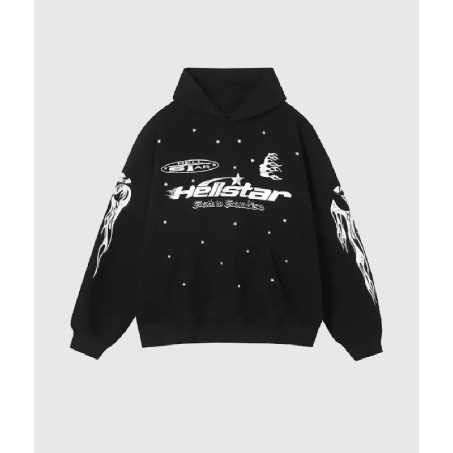 Hellstar Studios Records Tracksuit Black + Amiri Jeans 602-1