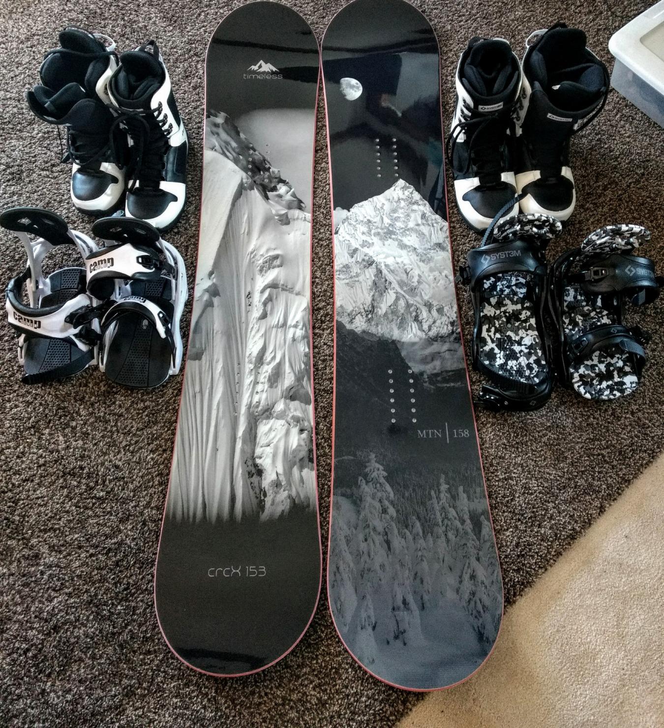 System Timeless and Summit Complete Men's Snowboard Package