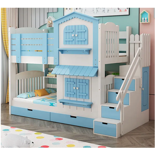 Children's Bunk Bed Mother-Child Bed Girl Bunk Bed with