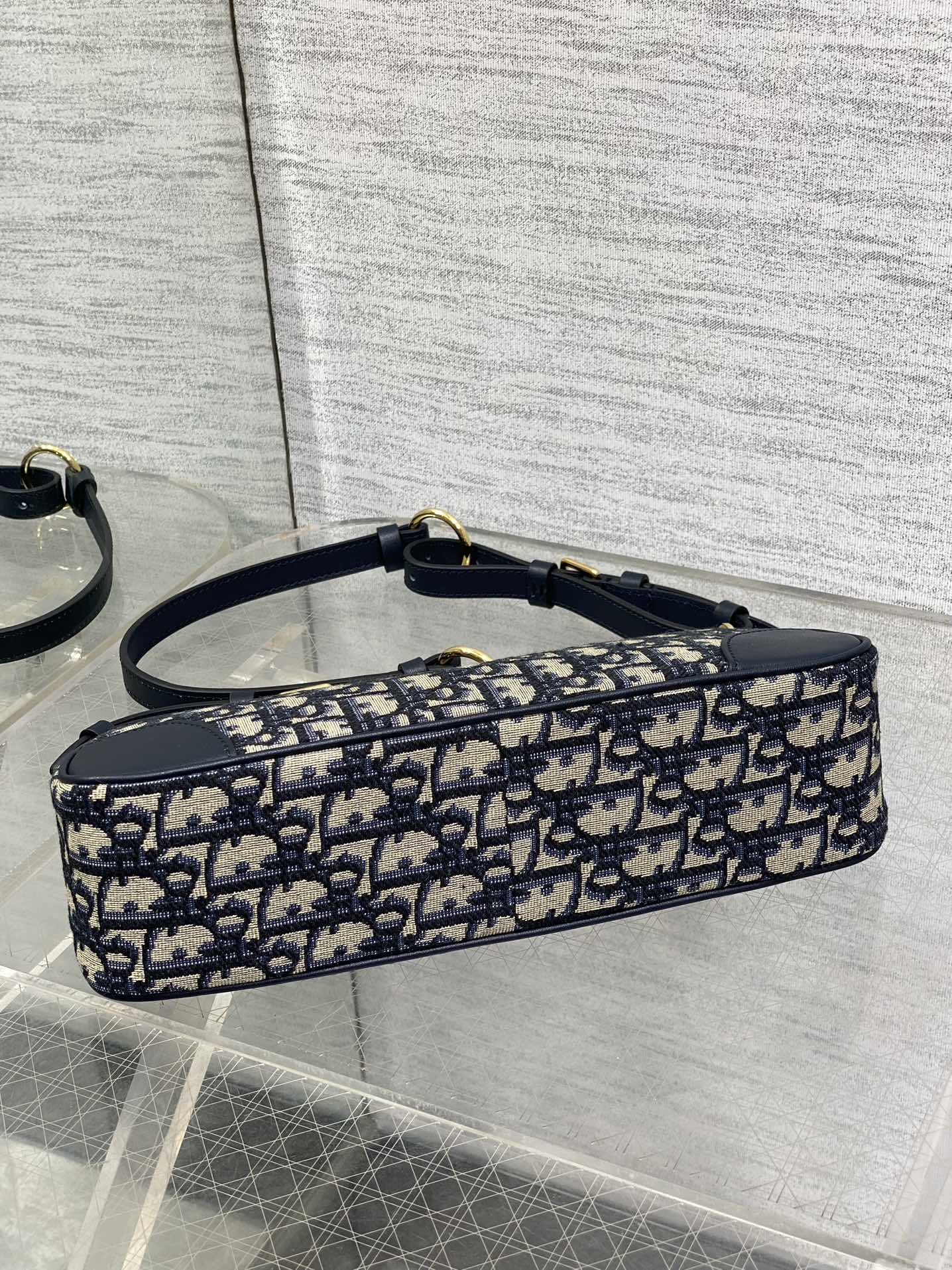 Dior Black Oblique Saddle Bag