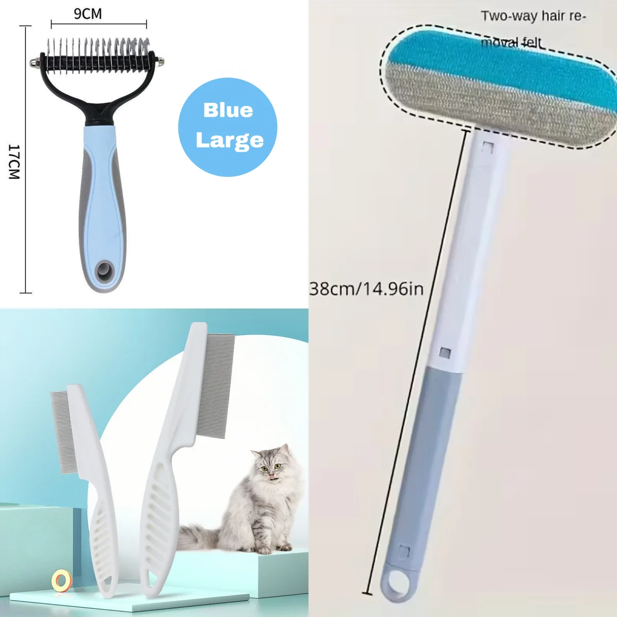 🐱Pet Products 🐱3-Piece Multi-Purpose Pet Hair Remover Set
