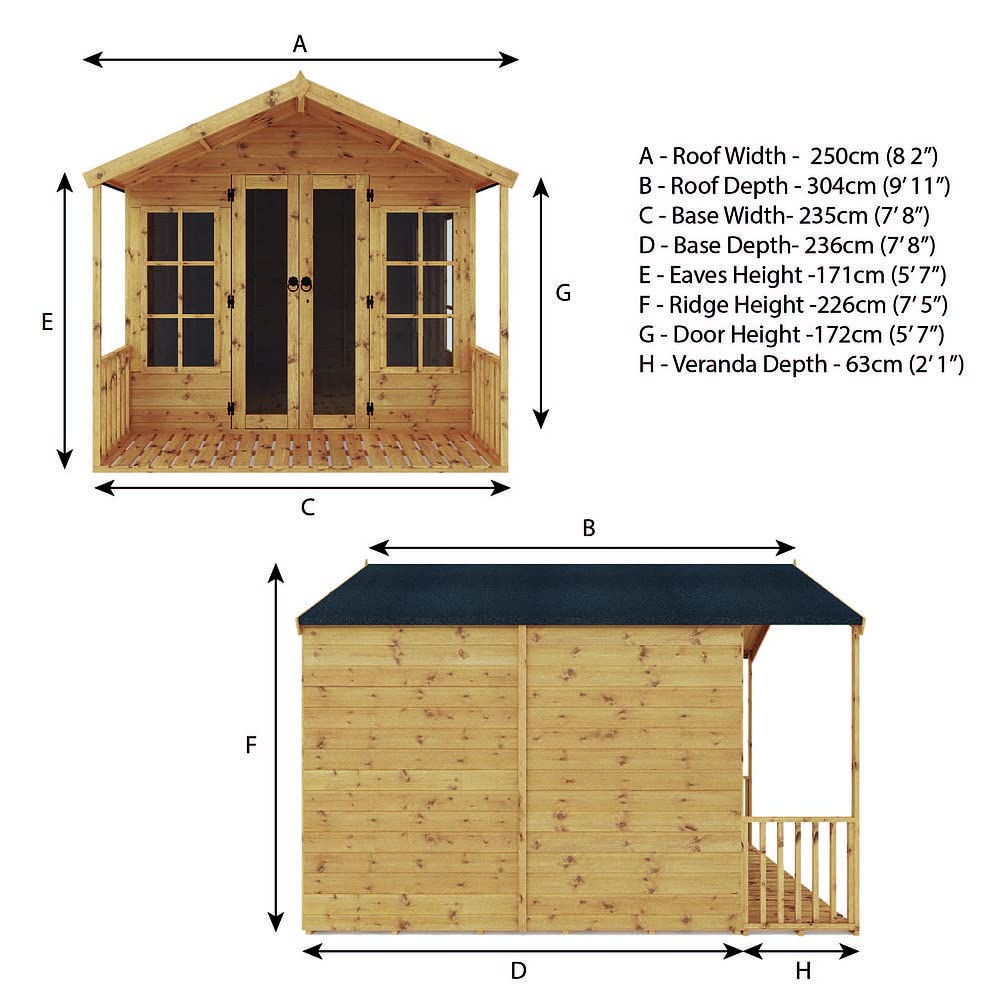 10x8 Wessex Summerhouse