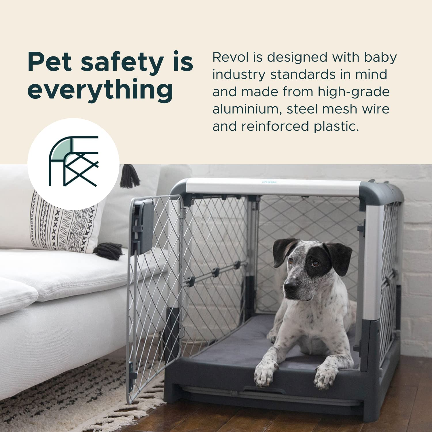 Revol Dog Crate (Collapsible Portable Travel Dog Crate