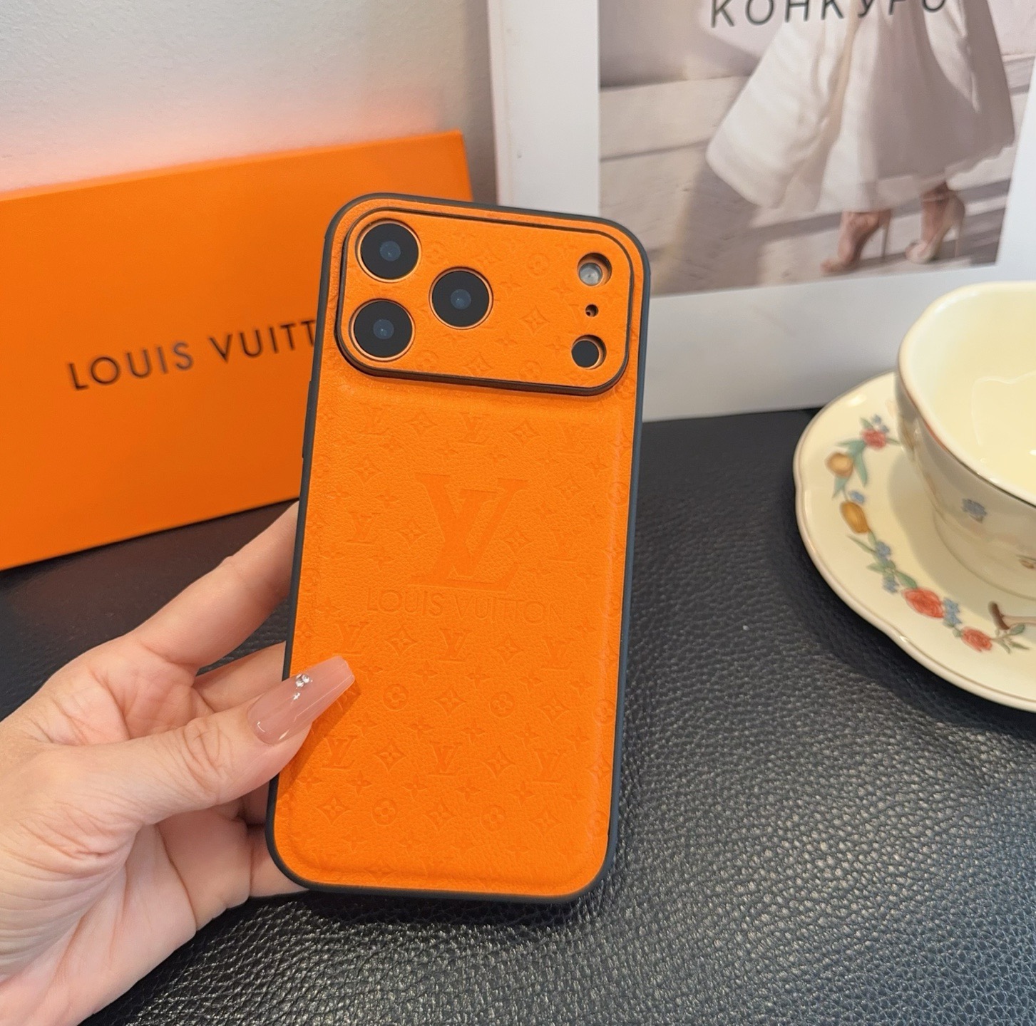 LV Leather Phone Case | Precise Cutouts & Full Edge Protection