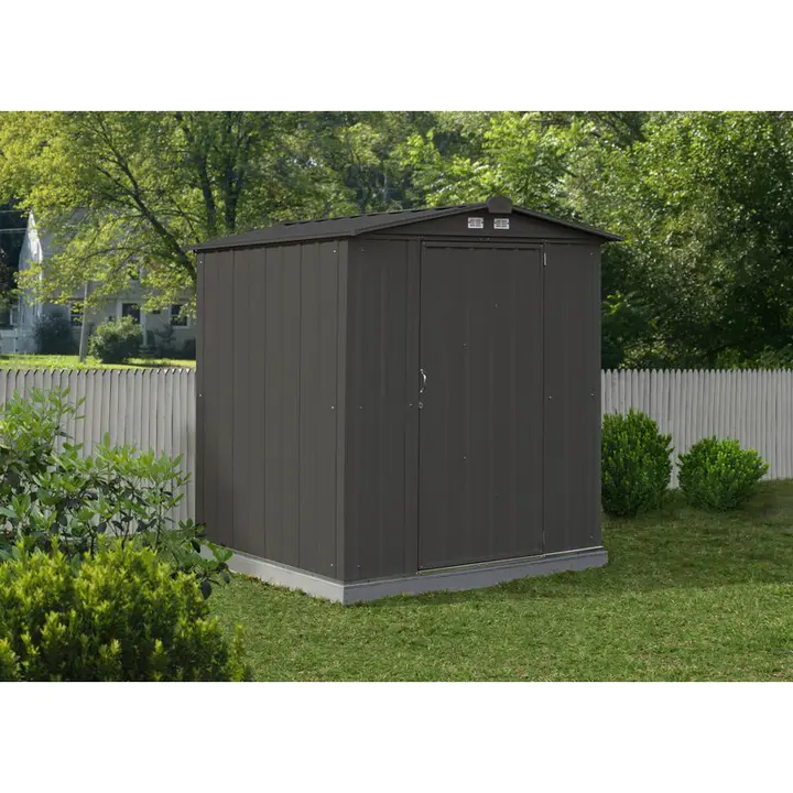 6 ft. W x 5 ft. D Metal Storage Shed
