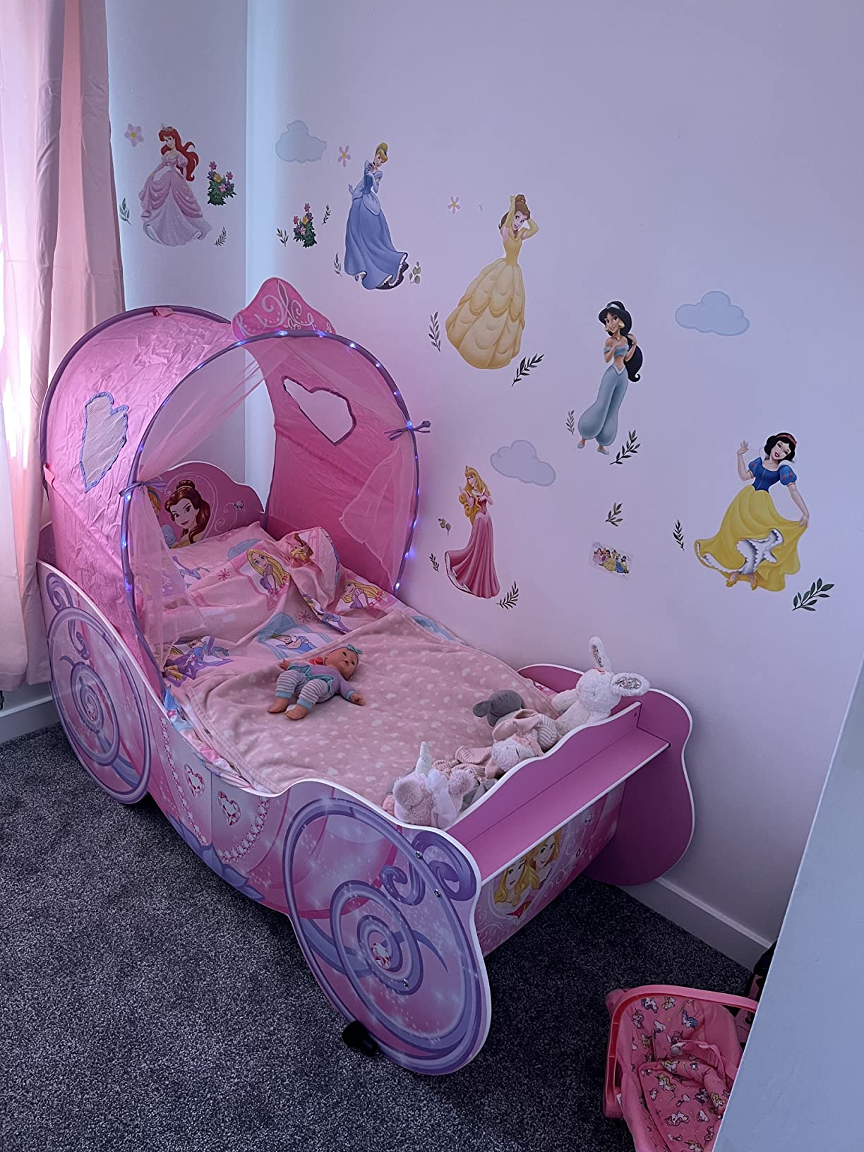 Princess Carriage Kids Toddler Bed by HelloHome