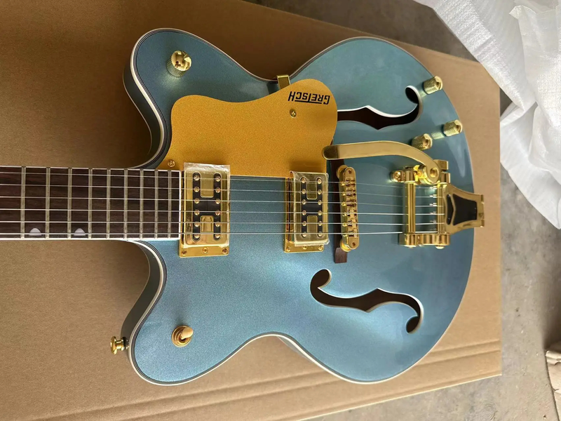 Hot Sale Electric Guitar, Rose Wood Fingerboard, Semi Hollow Body Available