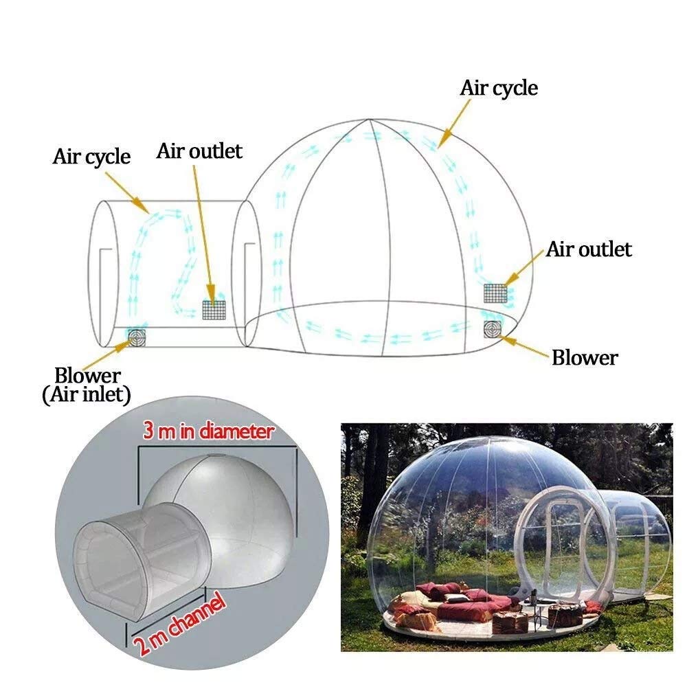 Outdoor Inflatable Bubble Tent Large DIY Home
