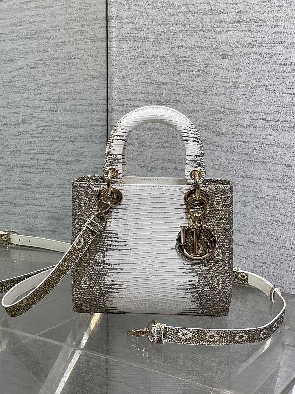 Dior Lady Mini Grey Cannage Bag